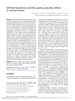 Shifted Baselines and the Policy Placebo Effect in Conservation