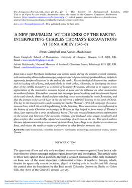 A New Jerusalem `At the Ends of the Earth': Interpreting