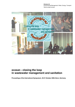 Closing the Loop in Wastewater Management and Sanitation