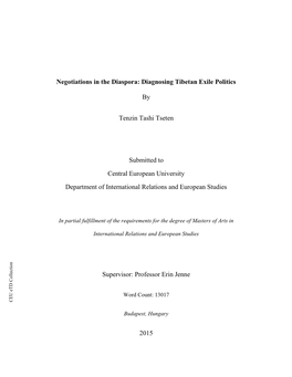 Diagnosing Tibetan Exile Politics By