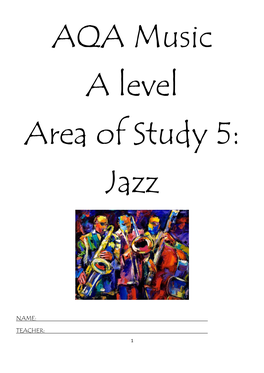 Music Jazz Booklet