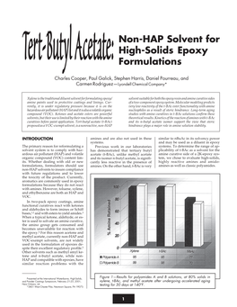 Tert-Butyl Acetate: Non-HAP Solvent