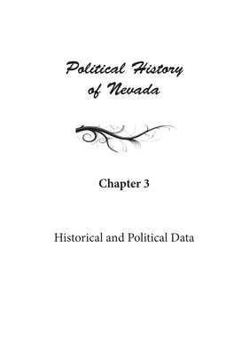 Political History of Nevada: Chapter 3
