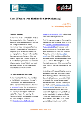 How Effective Was Thailand's G20 Summit Diplomacy