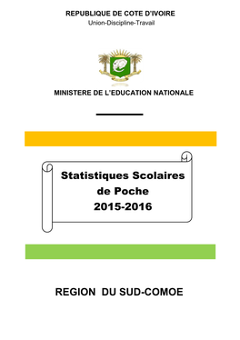 Statistiques Du SUD COMOE