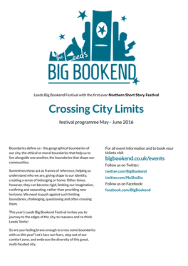 Big Bookend Festival 2016 Programme