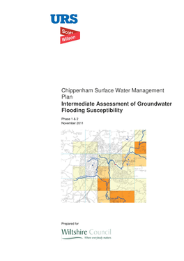 Chippenham Surface Water Management Plan Intermediate Assessment of Groundwater Flooding Susceptibility