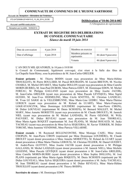 Communaute De Communes De L'huisne Sarthoise