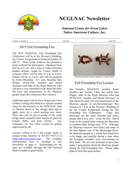 October 2013 Newsletter