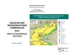 REGISTRE DES INFRASTRUCTURES COMMUNALES (RIC)° Bokin’Ny Fotodrafitrasa