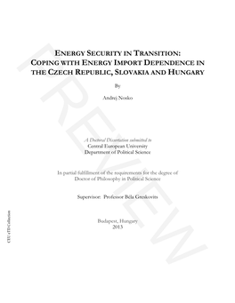 Energy Security in Transition