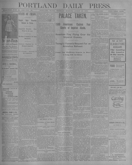 Portland Daily Press: August 23, 1900