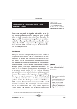 Upper Limit of the Periodic Table and the Future Superheavy Elements