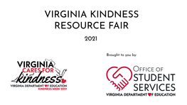 Virginia Kindness Resource Fair 2021