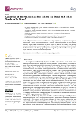 Genomics of Trypanosomatidae: Where We Stand and What Needs to Be Done?