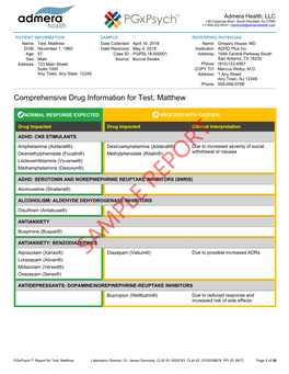 Sample Report