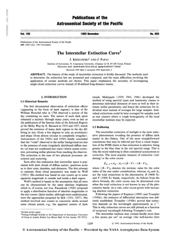 Publications of the Astronomical Society of the Pacific Vol. 105 1993 November No. 993 Publications of the Astronomical Society