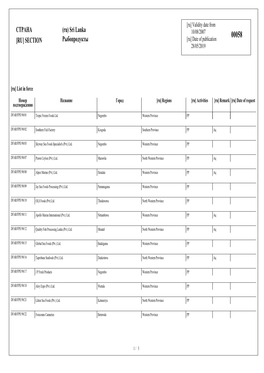 СТРАНА [RU] SECTION (Ru) Sri Lanka Рыбопродукты