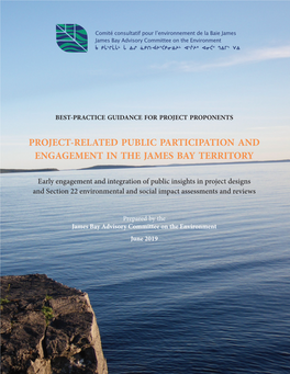 Project-Related Public Participation and Engagement in the James Bay Territory