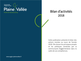 Bilan D'activités 2018 / 2019