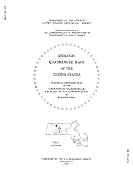 Geologic Quadrangle Maps United States