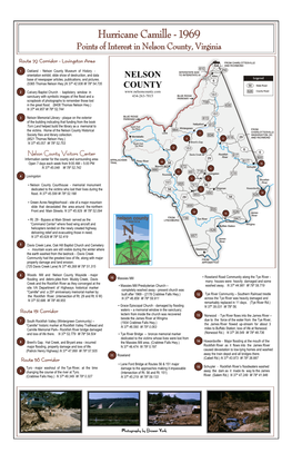 Hurricane Camille - 1969 Points of Interest in Nelson County, Virginia