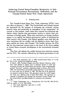 Achieving Untied States-Canadian