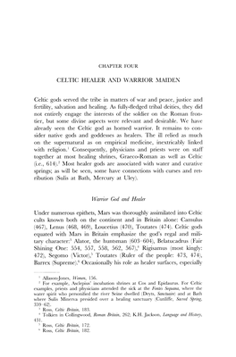 CELTIC HEALER and WARRIOR MAIDEN Celtic Gods Served The