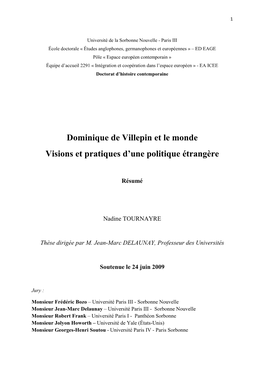 Résumé De Thèse FNSP