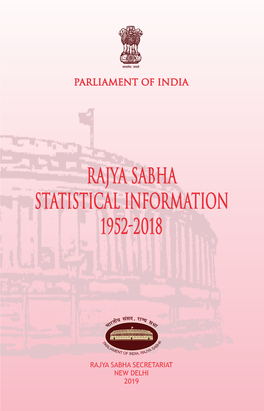 Rajya Sabha Statistical Information 1952-2018