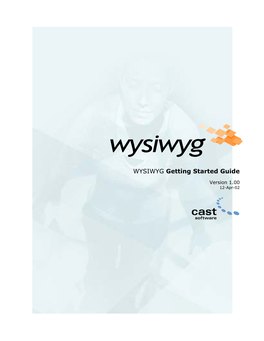 WYSIWYG Getting Started Guide