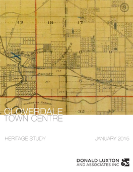 Cloverdale Town Centre Heritage Study January 2015