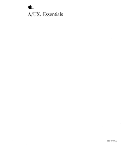 A/UX® Essentials