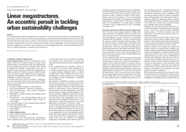 Linear Megastructures. an Eccentric Pursuit in Tackling Urban