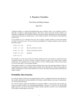 4. Random Variables