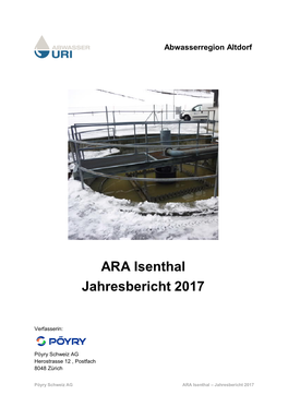 ARA Isenthal Jahresbericht 2017