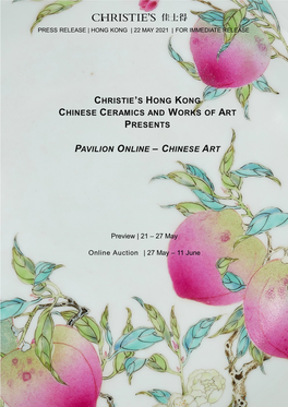 Christie's Hong Kong Chinese Ceramics and Works of Art