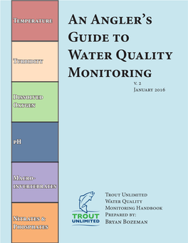 An Angler's Guide to Water Quality Monitoring