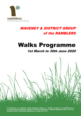 March-June 2019 Walks Prog