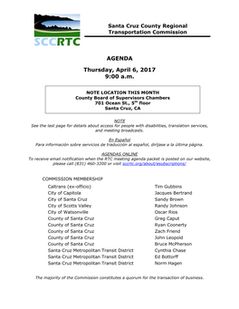 RTC Agenda April 6, 2017 2