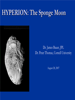 HYPERION: the Sponge Moon Moon