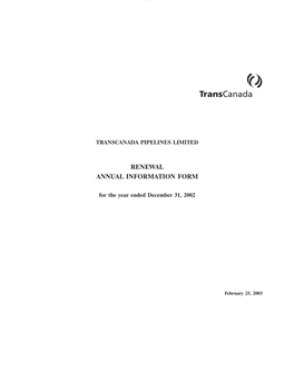 Transcanada Pipelines Limited