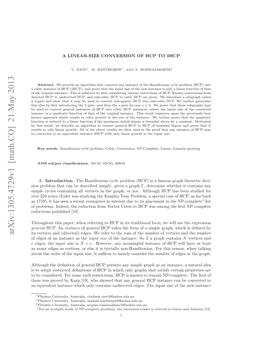 A Linear-Size Conversion of HCP to 3HCP