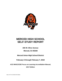 Merced High School WASC Self Study Report 2018
