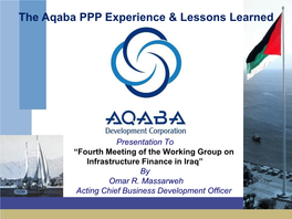 The Aqaba PPP Experience & Lessons Learned