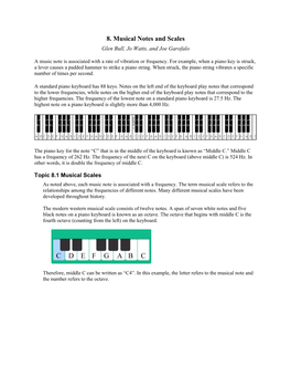 Musical Notes and Scales Glen Bull, Jo Watts, and Joe Garofalo