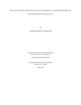 Why the Humans Are White: Fantasy, Modernity, and the Rhetorics Of