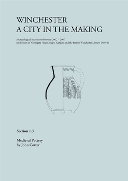 Section 1.3 Medieval Pottery by John Cotter