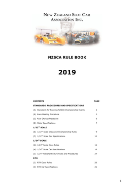 2019 Rulebook