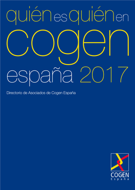 Directorio De Asociados De Cogen España © COGEN ESPAÑA